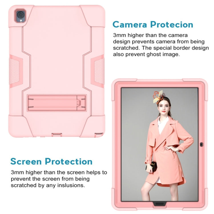 For Huawei MediaPad M6 10.8 Contrast Color Silicone + PC Combination Case with Holder