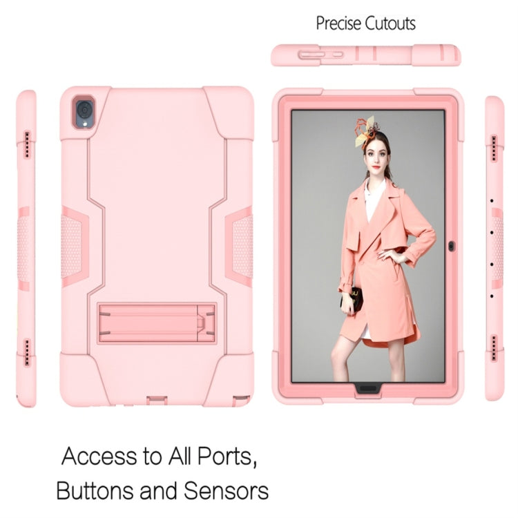 For Huawei MediaPad M6 10.8 Contrast Color Silicone + PC Combination Case with Holder