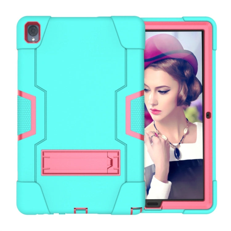 For Huawei MediaPad M6 10.8 Contrast Color Silicone + PC Combination Case with Holder