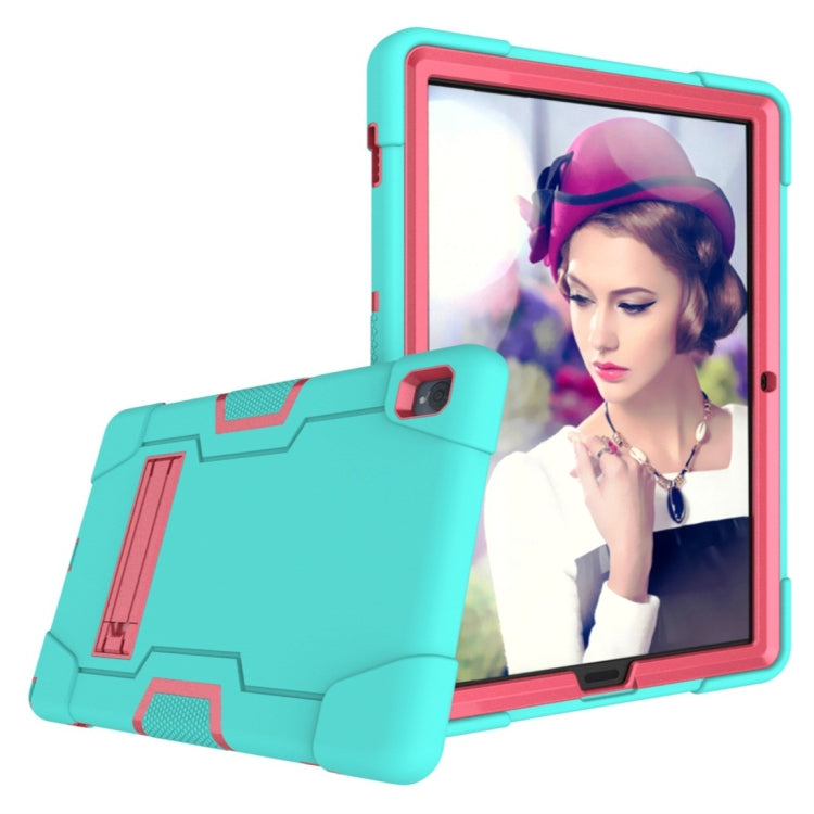 For Huawei MediaPad M6 10.8 Contrast Color Silicone + PC Combination Case with Holder