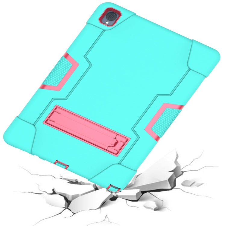 For Huawei MediaPad M6 10.8 Contrast Color Silicone + PC Combination Case with Holder