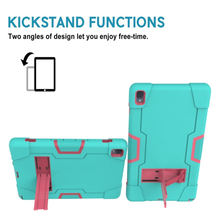 For Huawei MediaPad M6 10.8 Contrast Color Silicone + PC Combination Case with Holder