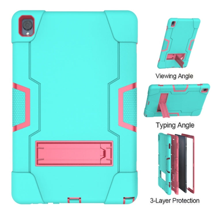 For Huawei MediaPad M6 10.8 Contrast Color Silicone + PC Combination Case with Holder
