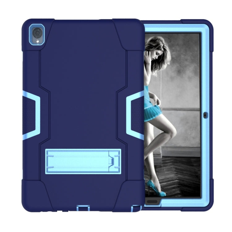 For Huawei MediaPad M6 10.8 Contrast Color Silicone + PC Combination Case with Holder