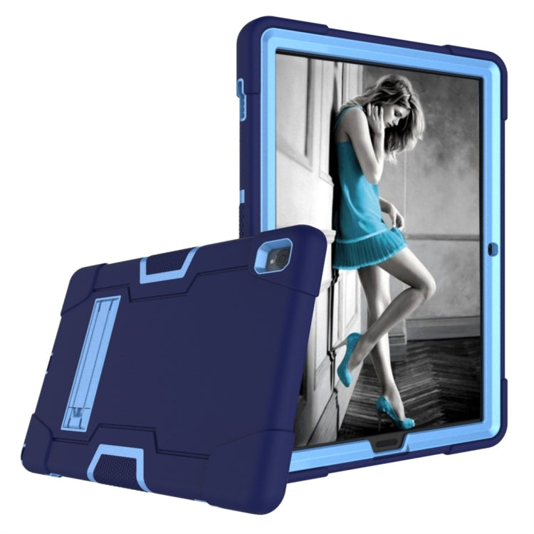 For Huawei MediaPad M6 10.8 Contrast Color Silicone + PC Combination Case with Holder