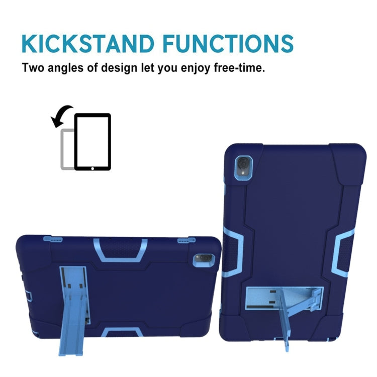 For Huawei MediaPad M6 10.8 Contrast Color Silicone + PC Combination Case with Holder