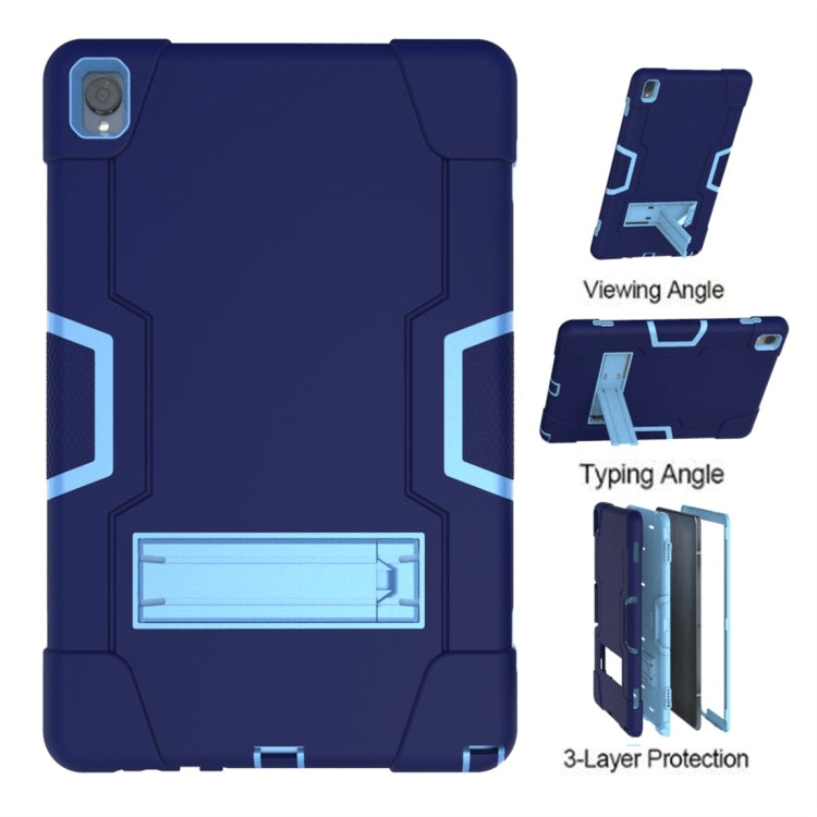For Huawei MediaPad M6 10.8 Contrast Color Silicone + PC Combination Case with Holder