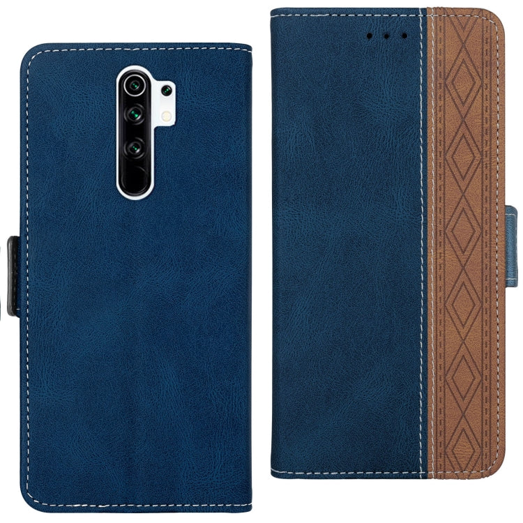 For Xiaomi Redmi 9 Stitching Side-Magnetic RFID Leather Phone Case