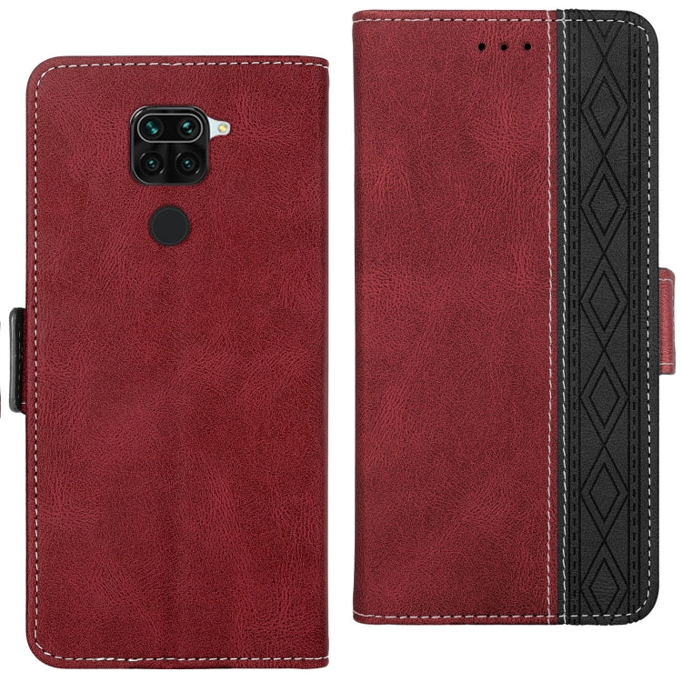 For Xiaomi Redmi Note 9 / 10X Stitching Side-Magnetic RFID Leather Phone Case