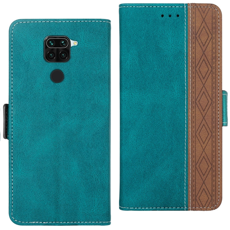 For Xiaomi Redmi Note 9 / 10X Stitching Side-Magnetic RFID Leather Phone Case