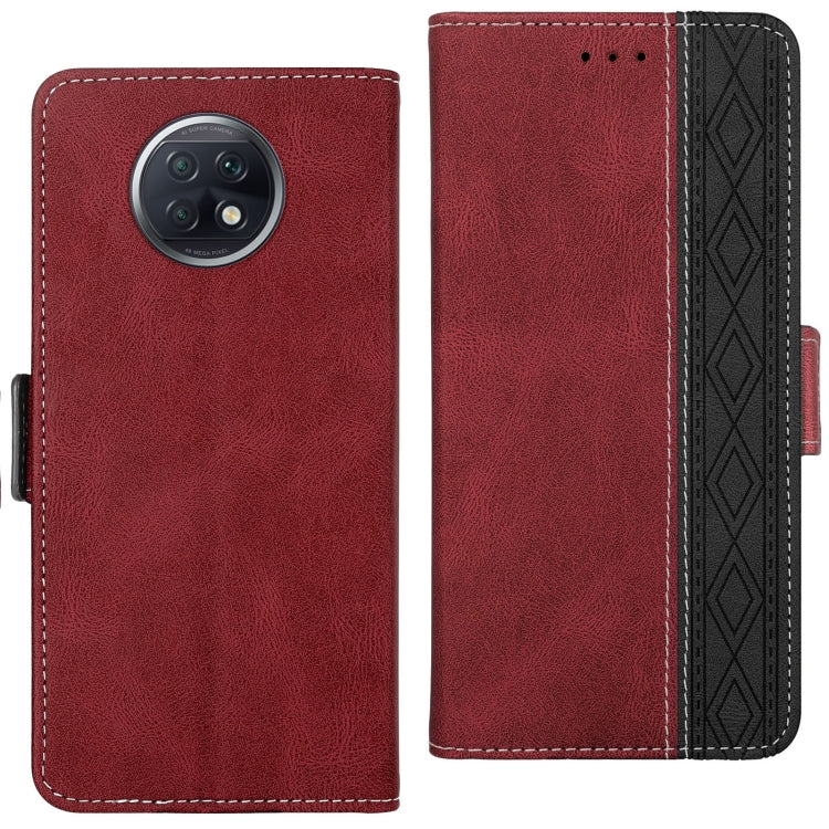 For Xiaomi Redmi Note 9T 5G Stitching Side-Magnetic RFID Leather Phone Case
