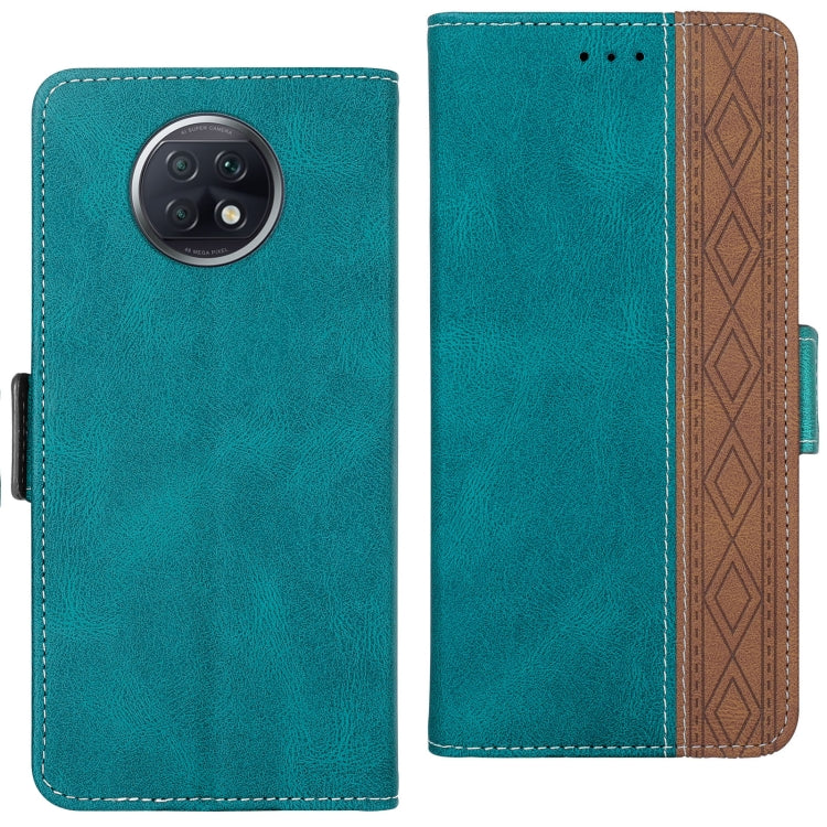 For Xiaomi Redmi Note 9T 5G Stitching Side-Magnetic RFID Leather Phone Case
