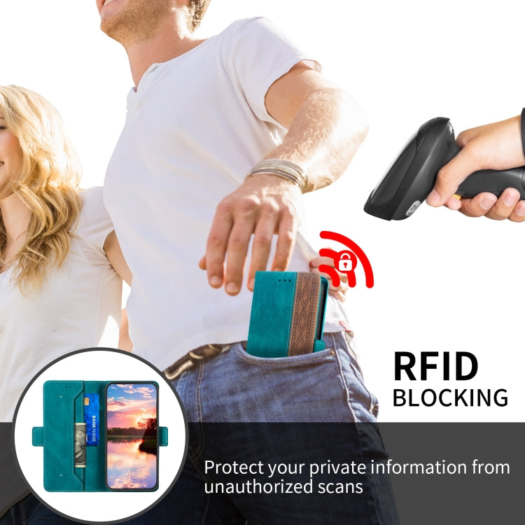 For Xiaomi Redmi Note 10 JP Version Stitching Side-Magnetic RFID Leather Phone Case