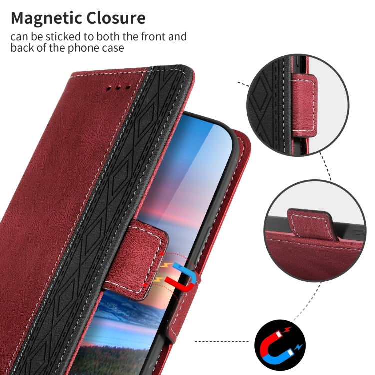 For Samsung Galaxy A02s Stitching Side-Magnetic RFID Leather Phone Case