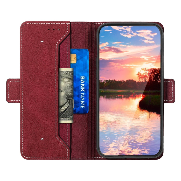 For Samsung Galaxy A02s Stitching Side-Magnetic RFID Leather Phone Case