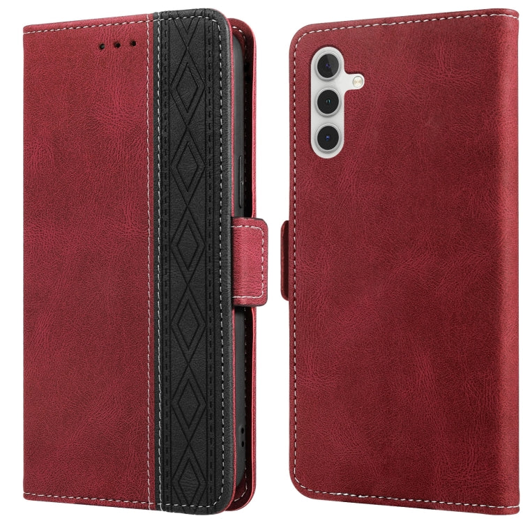 For Samsung Galaxy A13 5G Stitching Side-Magnetic RFID Leather Phone Case