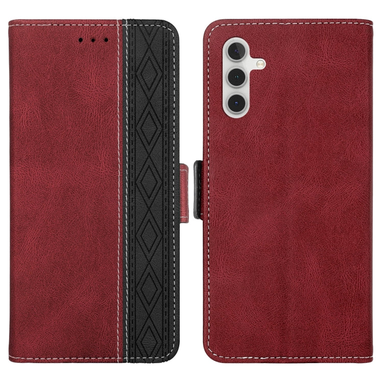 For Samsung Galaxy A13 5G Stitching Side-Magnetic RFID Leather Phone Case
