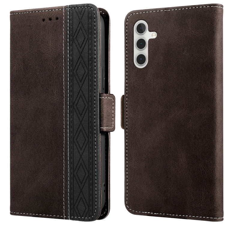 For Samsung Galaxy A13 5G Stitching Side-Magnetic RFID Leather Phone Case