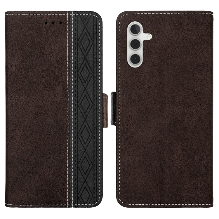 For Samsung Galaxy A13 5G Stitching Side-Magnetic RFID Leather Phone Case