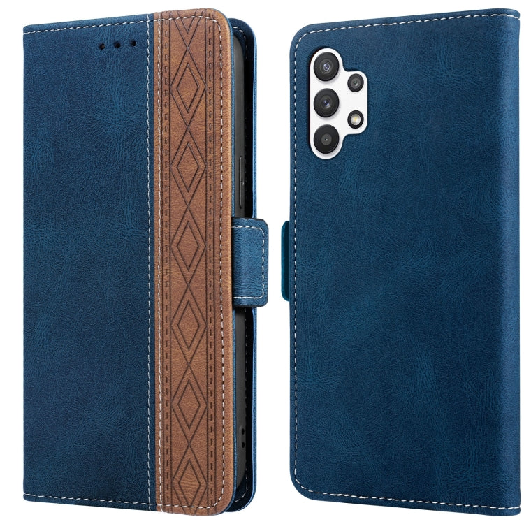 For Samsung Galaxy A32 5G Stitching Side-Magnetic RFID Leather Phone Case