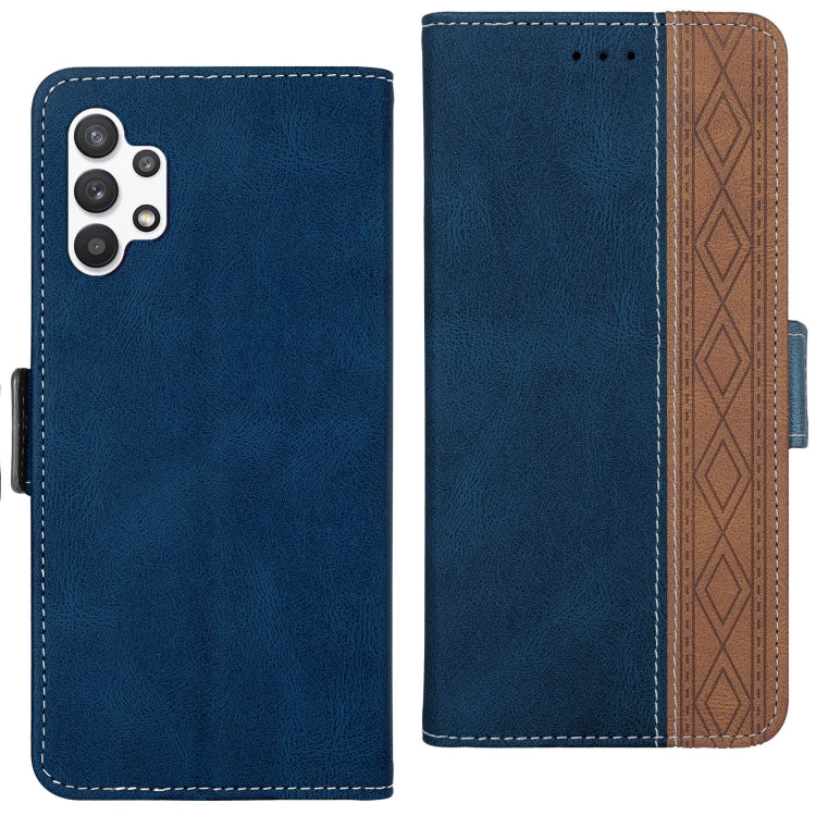 For Samsung Galaxy A32 5G Stitching Side-Magnetic RFID Leather Phone Case