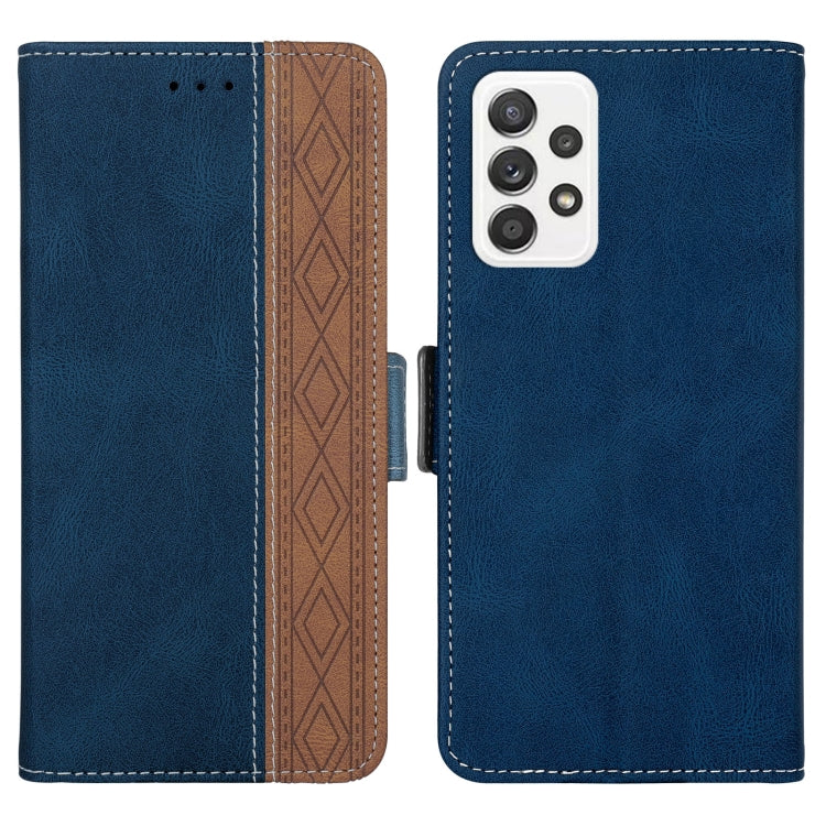 For Samsung Galaxy A53 5G Stitching Side-Magnetic RFID Leather Phone Case