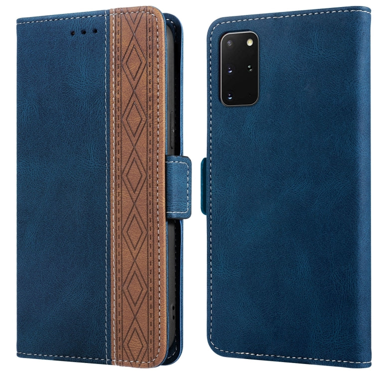 For Samsung Galaxy S20+ Stitching Side-Magnetic RFID Leather Phone Case