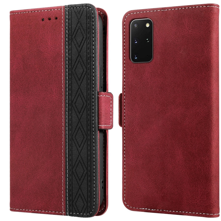 For Samsung Galaxy S20+ Stitching Side-Magnetic RFID Leather Phone Case