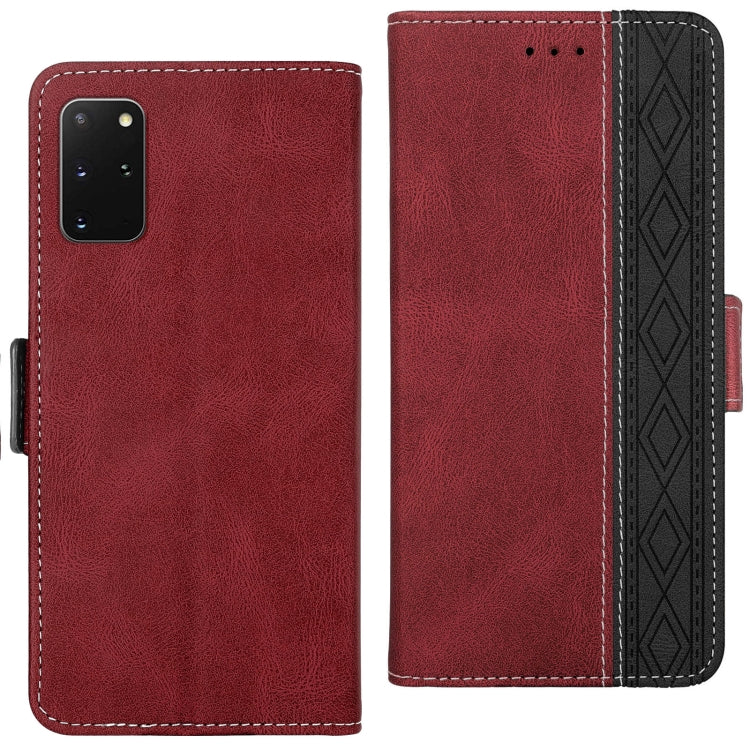 For Samsung Galaxy S20+ Stitching Side-Magnetic RFID Leather Phone Case