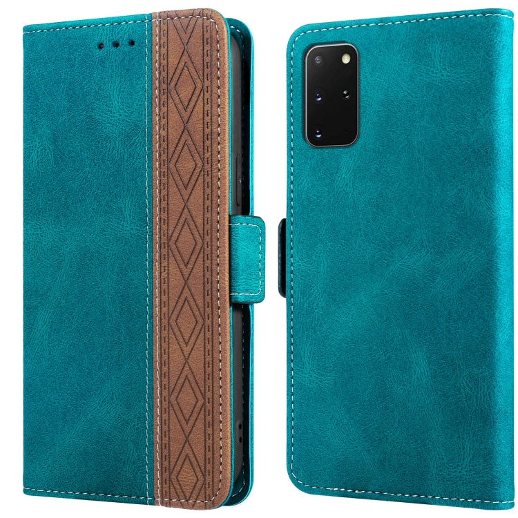 For Samsung Galaxy S20+ Stitching Side-Magnetic RFID Leather Phone Case