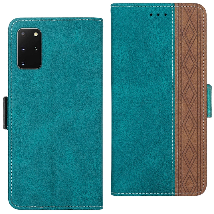 For Samsung Galaxy S20+ Stitching Side-Magnetic RFID Leather Phone Case