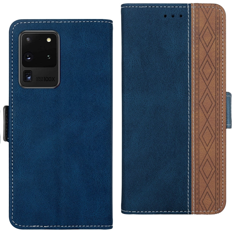 For Samsung Galaxy S20 Ultra Stitching Side-Magnetic RFID Leather Phone Case