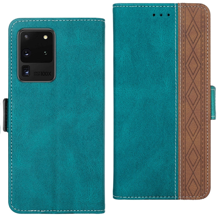For Samsung Galaxy S20 Ultra Stitching Side-Magnetic RFID Leather Phone Case