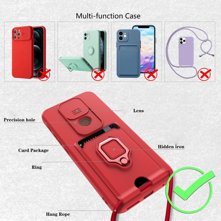 For Motorola Moto G9 / G9 Play Sliding Camera Cover Design TPU Phone Case