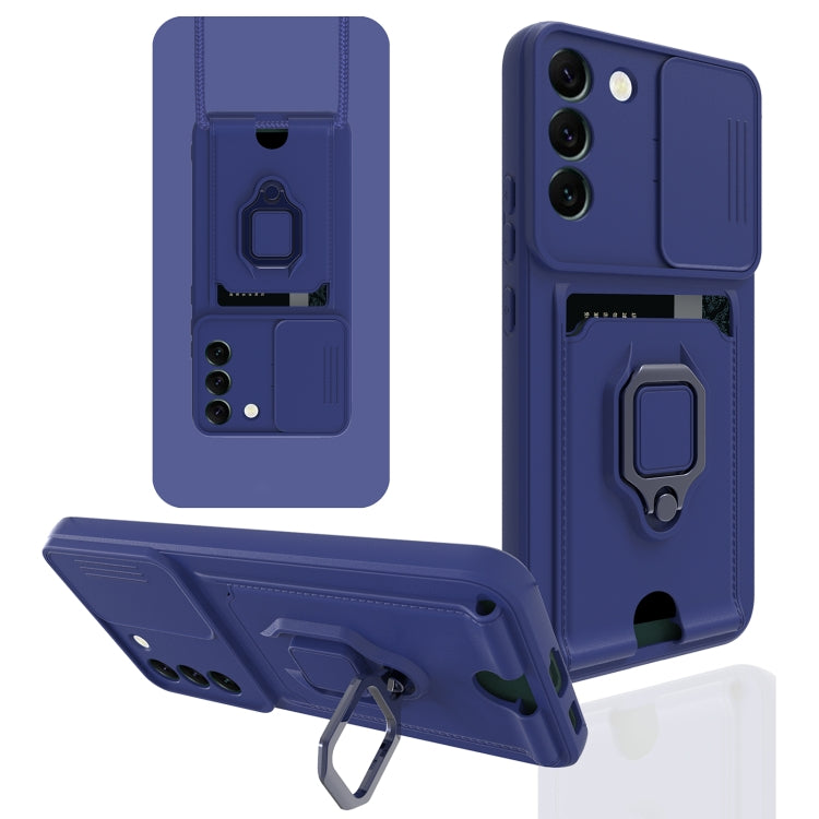 For Samsung Galaxy S22+ 5G Sliding Camera Cover Design TPU Phone Case