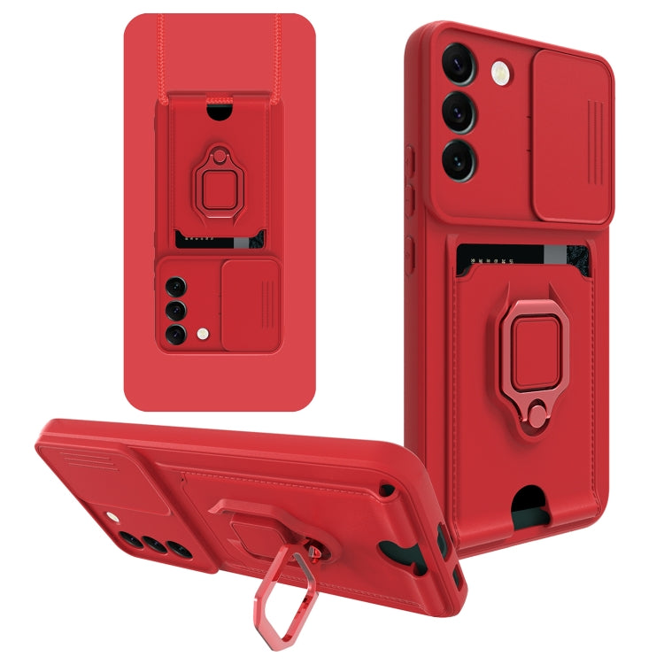 For Samsung Galaxy S22 5G Sliding Camera Cover Design TPU Phone Case