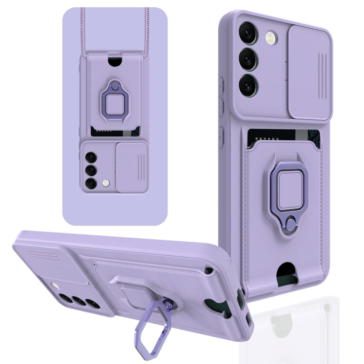 For Samsung Galaxy S22 5G Sliding Camera Cover Design TPU Phone Case