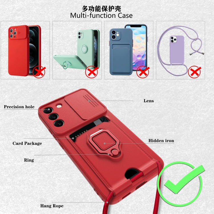 For Samsung Galaxy S22 5G Sliding Camera Cover Design TPU Phone Case