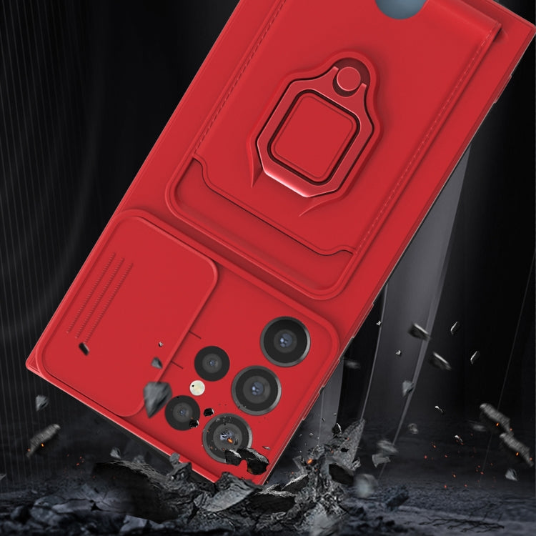 For Samsung Galaxy S22 Ultra 5G Sliding Camera Cover Design TPU Phone Case
