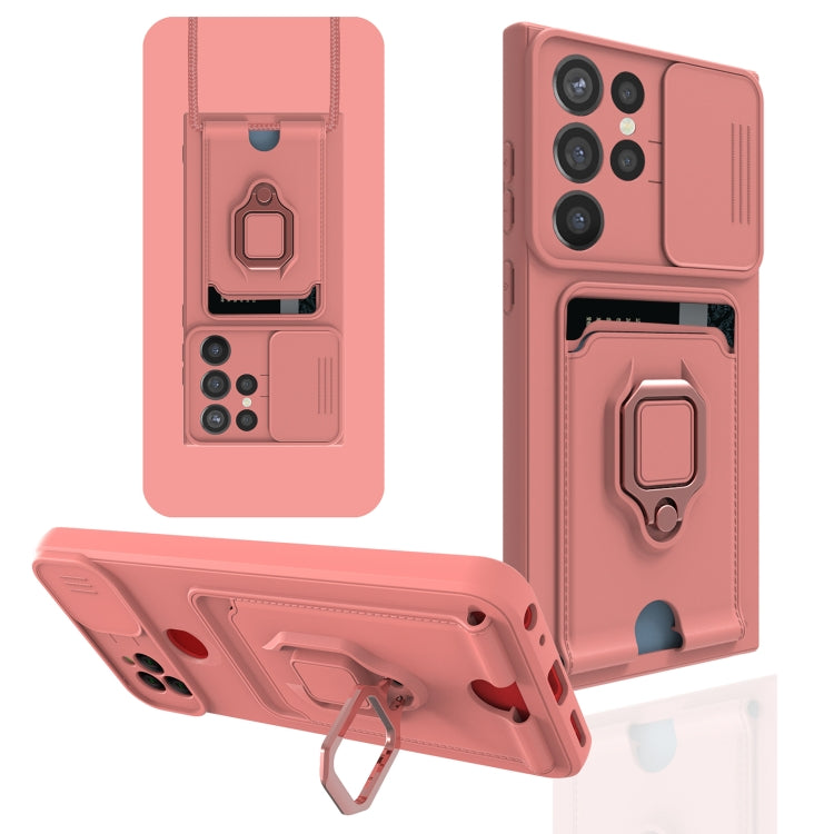 For Samsung Galaxy S22 Ultra 5G Sliding Camera Cover Design TPU Phone Case