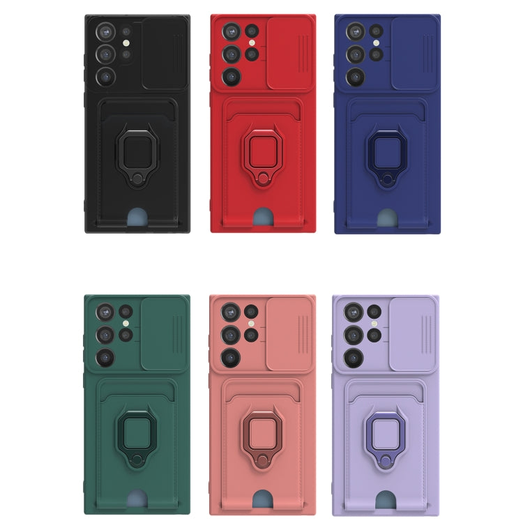 For Samsung Galaxy S22 Ultra 5G Sliding Camera Cover Design TPU Phone Case