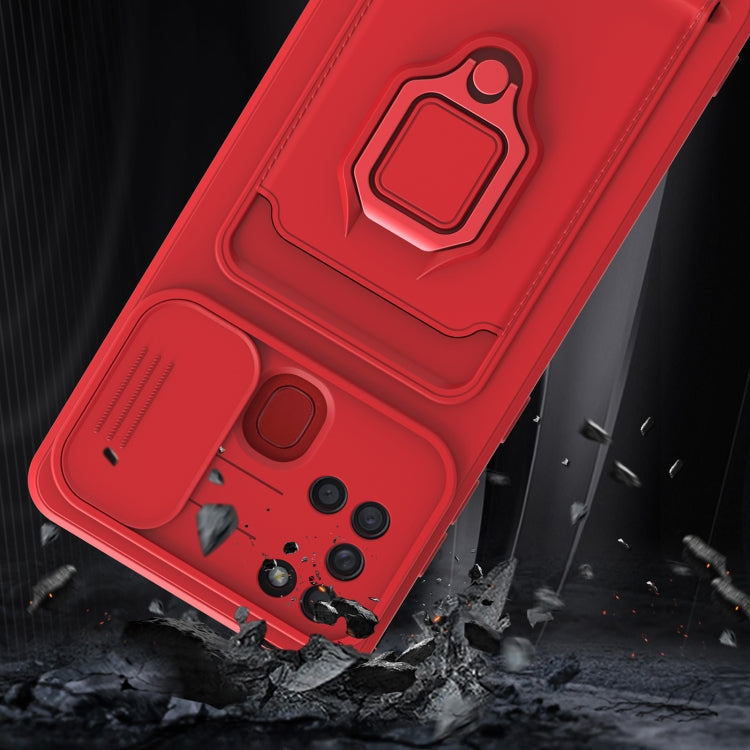 For Samsung Galaxy A21s Sliding Camera Cover Design TPU Phone Case