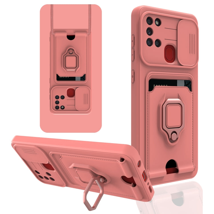 For Samsung Galaxy A21s Sliding Camera Cover Design TPU Phone Case