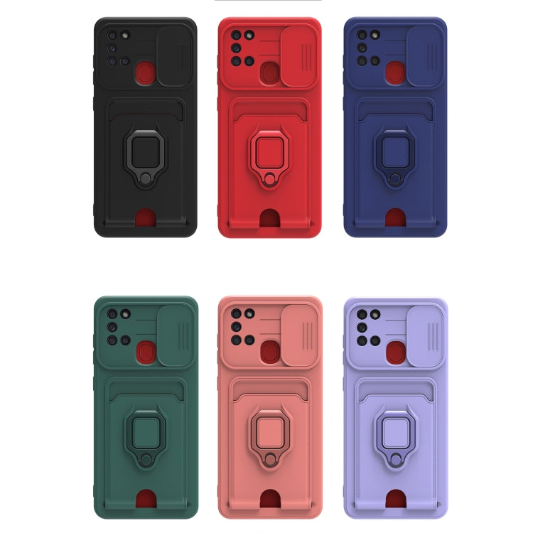 For Samsung Galaxy A21s Sliding Camera Cover Design TPU Phone Case