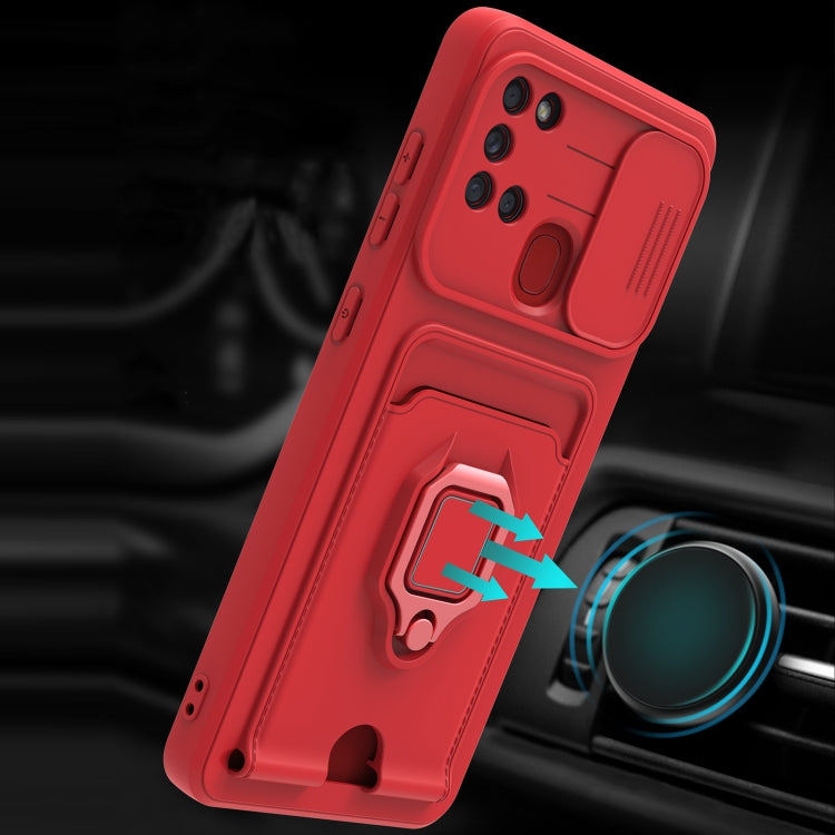 For Samsung Galaxy A21s Sliding Camera Cover Design TPU Phone Case