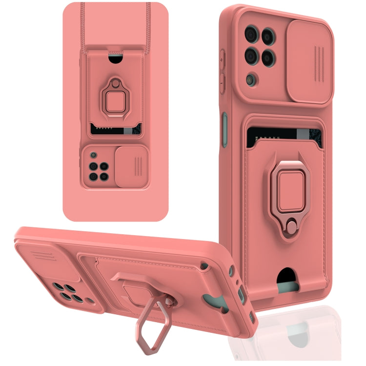 For Samsung Galaxy A22 4G Sliding Camera Cover Design TPU Phone Case