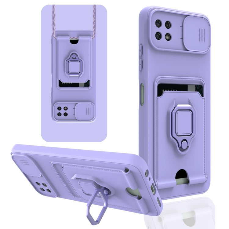 For Samsung Galaxy A22 5G Sliding Camera Cover Design TPU Phone Case