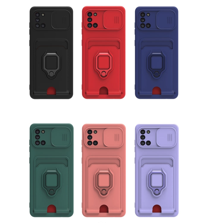 For Samsung Galaxy A31 Sliding Camera Cover Design TPU Phone Case