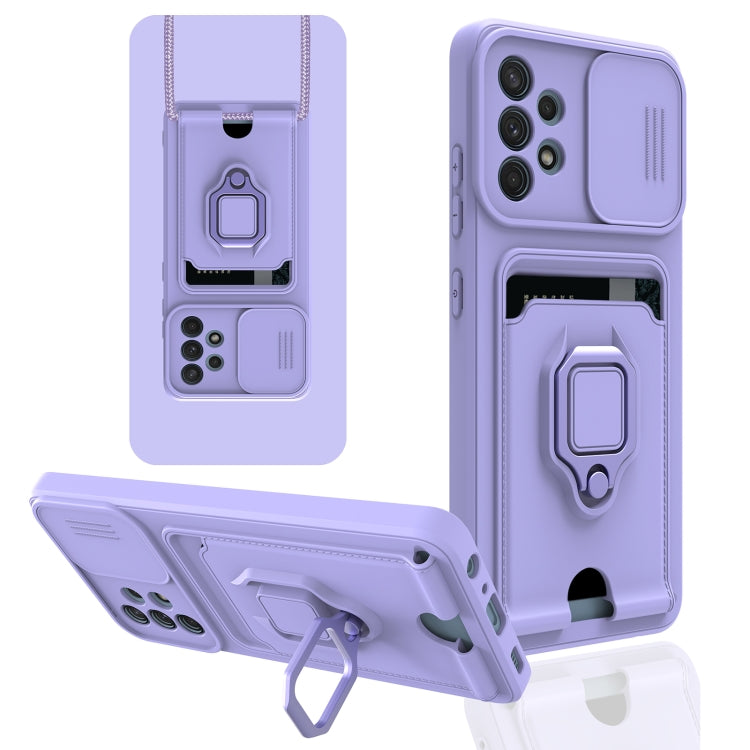 For Samsung Galaxy A32 5G Sliding Camera Cover Design TPU Phone Case