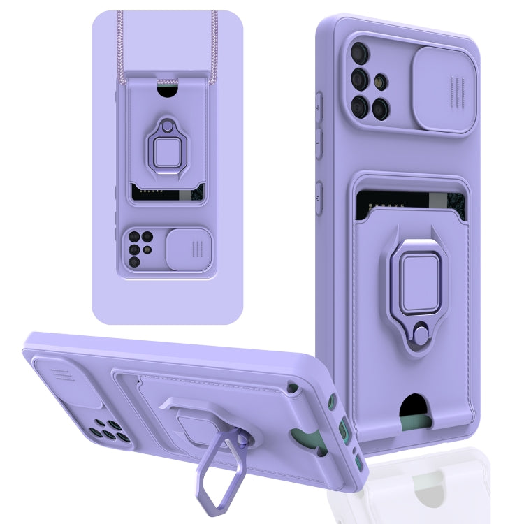 For Samsung Galaxy A51 Sliding Camera Cover Design TPU Phone Case